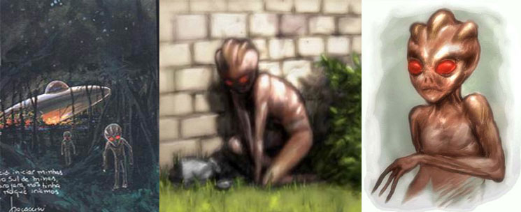 ヴァルジーニャ事件(1996年 ブラジル)の目撃者の証言をもとに描いたイラスト