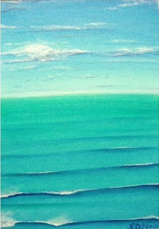 絵画アート「波のうねり」Nobuyuki Oshima（大嶋信之）
