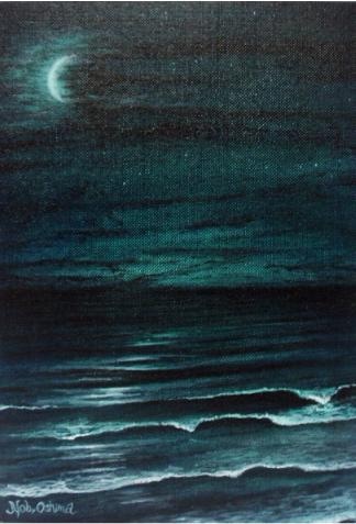 絵画アート「月光」Nobuyuki Oshima(大嶋信之)