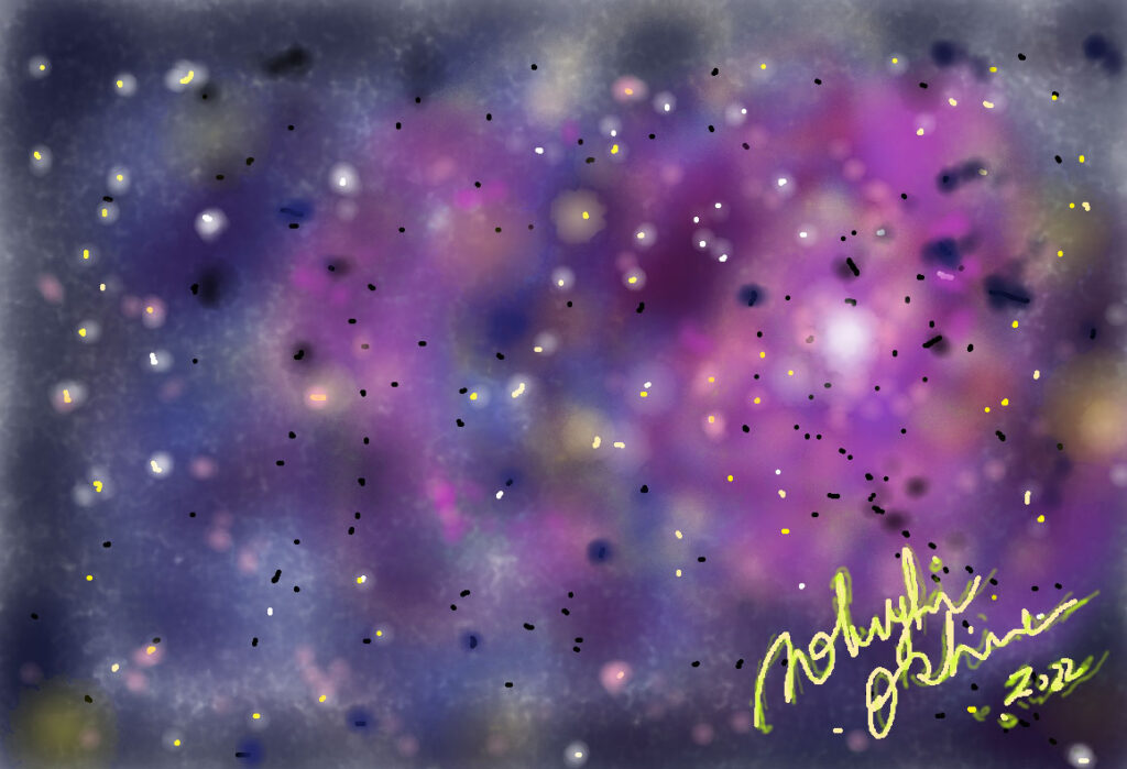 宇宙をイメージしたデジタルアート-Nobuyuki Oshima(大嶋信之)