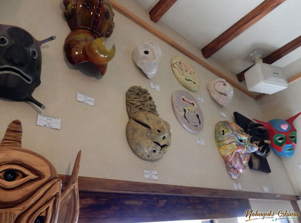 会場1Fの仮面作品／第8回 幡ヶ谷仮面展