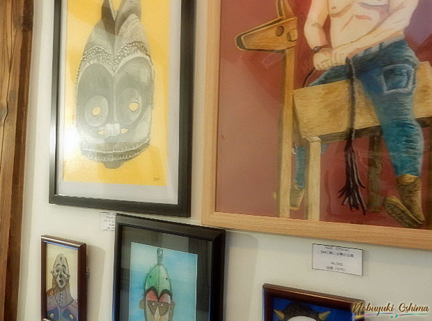 仮面をモチーフにした絵画アート作品／第8回 幡ヶ谷仮面展