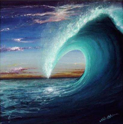 絵画アート「サンセットカール」Nobuyuki Oshima（大嶋信之）