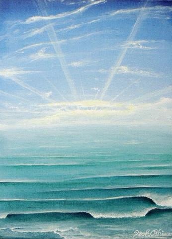 絵画アート「サンライズⅠ」Nobuyuki Oshima（大嶋信之）