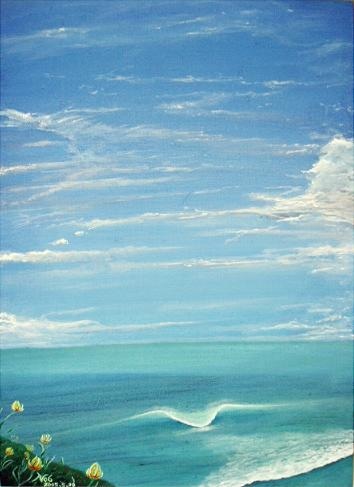 絵画アート「パーフェクトウェーブ」Nobuyuki Oshima（大嶋信之）