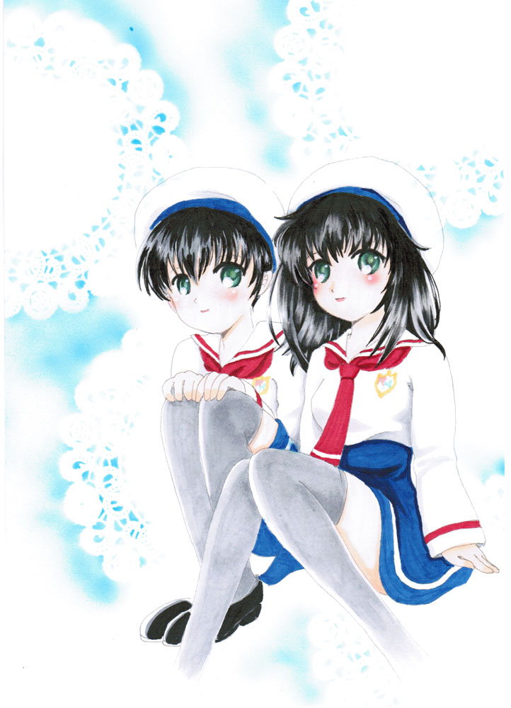 RoseMoon（ロゼムーン学園）オリジナルフィギア「SHOKO＆SHOTA（ショウコショウタ）」の二次元（同人）イラスト3