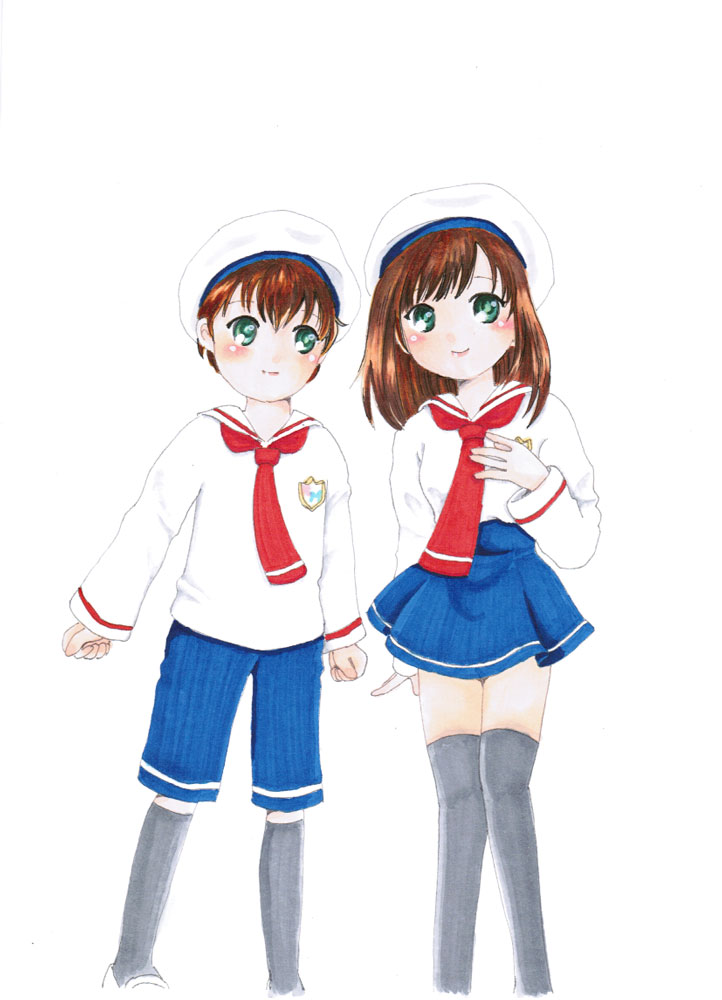 RoseMoon（ロゼムーン学園）オリジナルフィギア「SHOKO＆SHOTA（ショウコショウタ）」の二次元（同人）イラスト