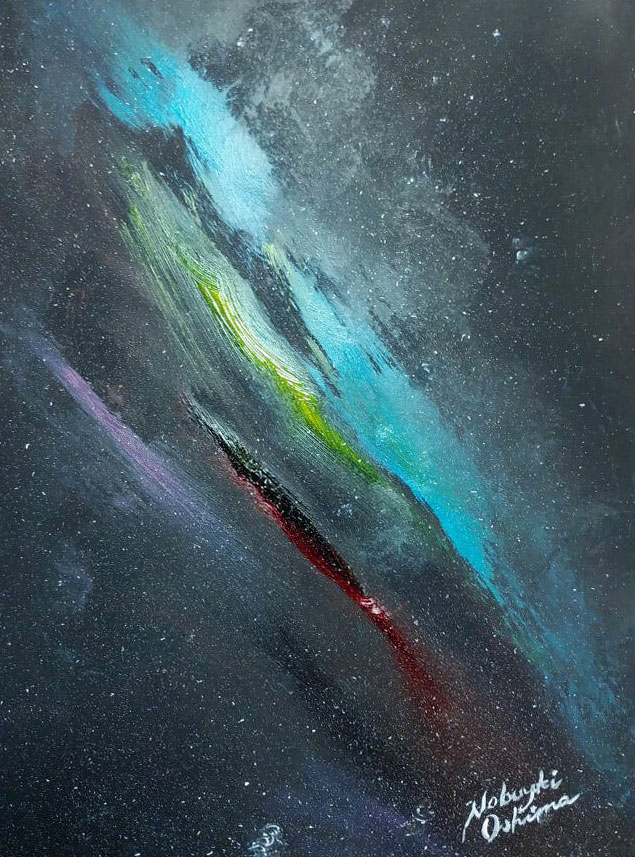 絵画アート「天ノ川(Milky Way)」-Nobuyuki Oshima(大嶋信之)