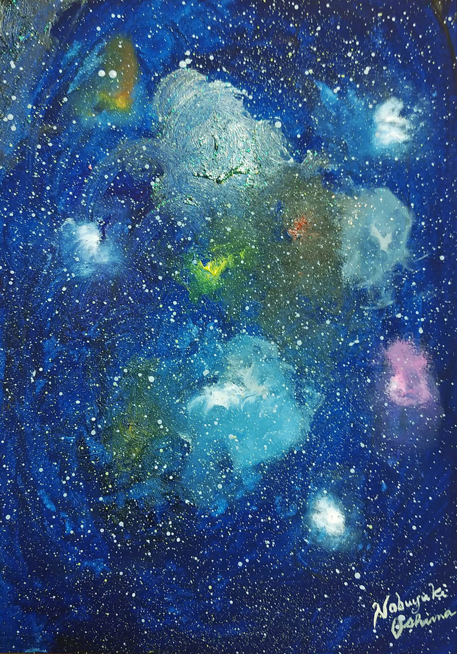 絵画アート「宇宙の果て(The Edge of the Universe)」-Nobuyuki Oshima(大嶋信之)
