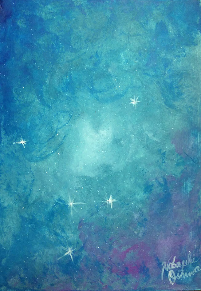絵画アート「生命の源(Source of Life)」-Nobuyuki Oshima(大嶋信之)