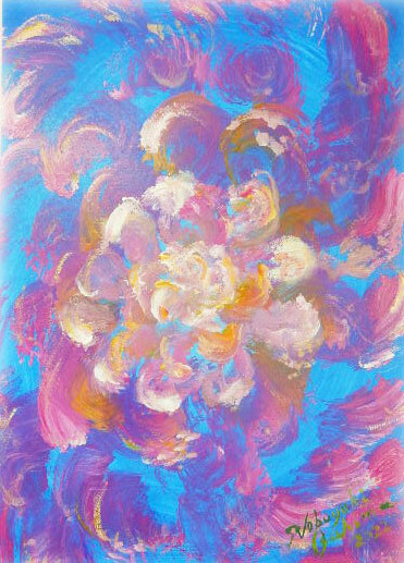 抽象画アート「花びら（Flower Petal）」2022年制作-Nobuyuki Oshima（大嶋信之）