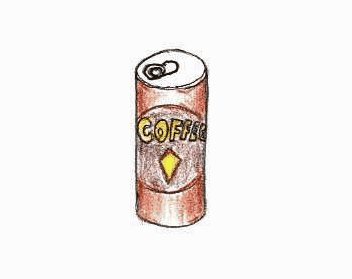 250mlの缶コーヒーのイラスト絵-大嶋信之(Nobuyuki Oshima)