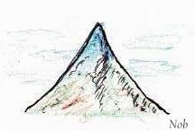 三角形の山のイラスト
