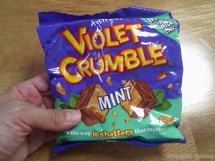 オーストラリアのチョコレート菓子「Violet Crumble(バイオレットクランブル)」MINT(ミント)