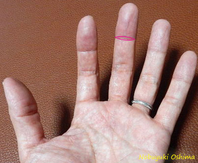 親指以外の指に仏眼相