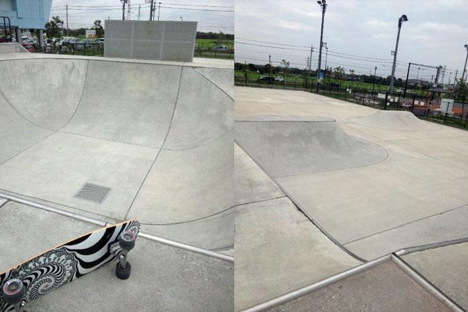 ボウルセクション-オリプリランド　セクションの数々-スケートコート「オリプリランド」スケートパーク（スケボーパーク）
