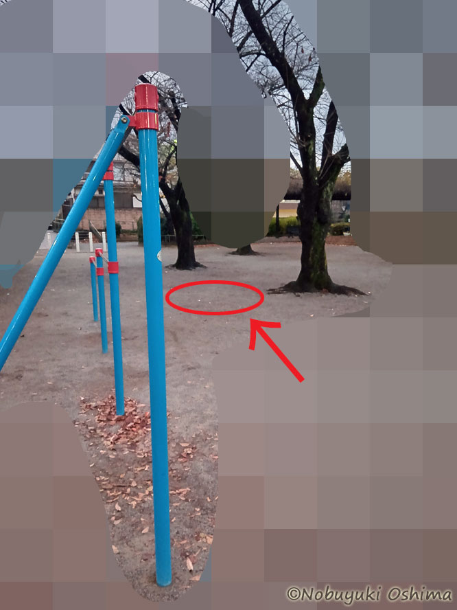 スクワットしていた場所-デジャブが連発した公園の現場写真