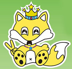 大塚北口商栄会のきつねのマスコットキャラクター