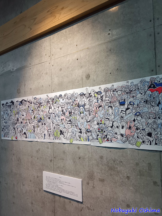 作品「死を想えⅡ」-アーティスト堀切健太氏の個展「チョーエキノート」