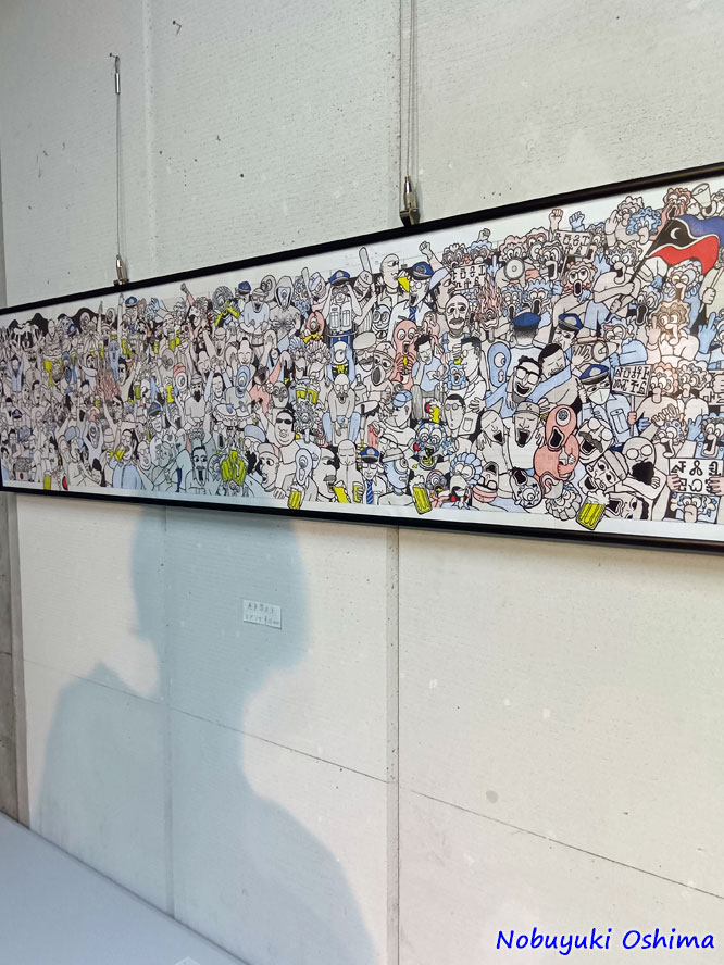 「死を想えⅡ」の複製画-アーティスト堀切健太氏の個展「チョーエキノート」