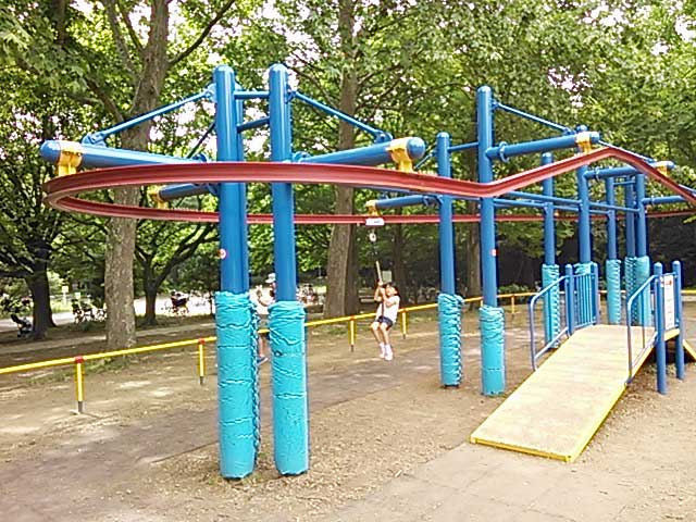 ターザンロープ-都立 光が丘公園(ひかりがおかこうえん)/東京都練馬区・板橋区