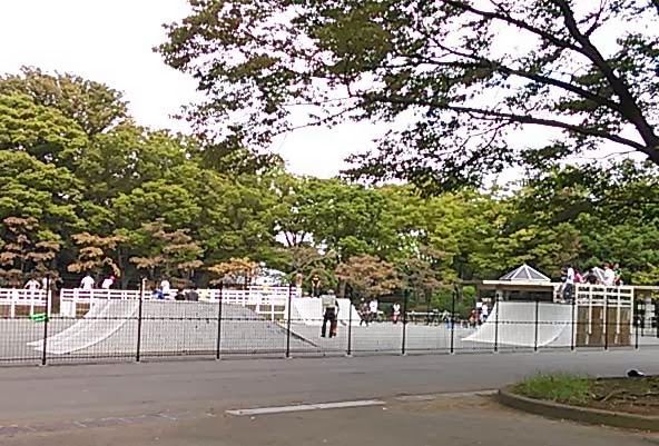 駒沢オリンピック公園にあるスケートパーク (C)NOB