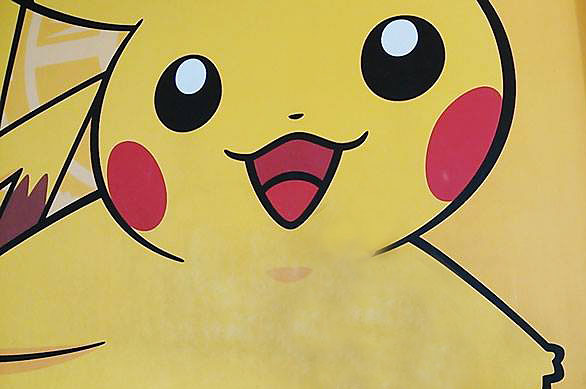 ピカチュウの壁画-ポケモンセンタートーキョー(Pokemon Center TOKYO)
