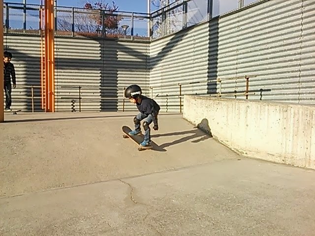 パーク内にある斜面-吉川アクアパーク（埼玉県吉川市）スケートボードパーク